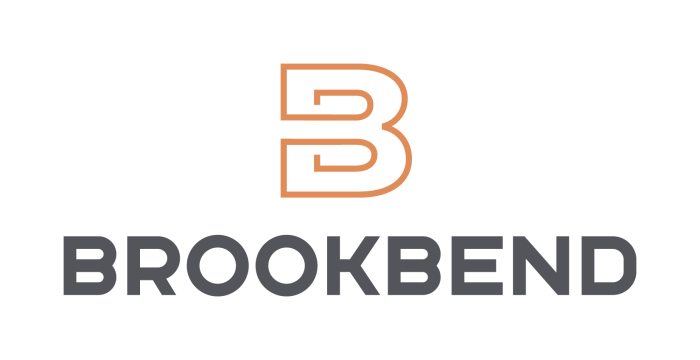 brockenden logo on a black background at The Brookbend